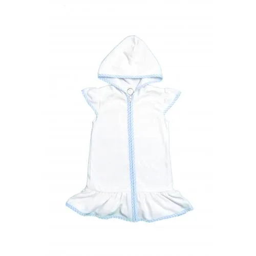 Ruffle Swim Cover Up- Seersucker All Colors