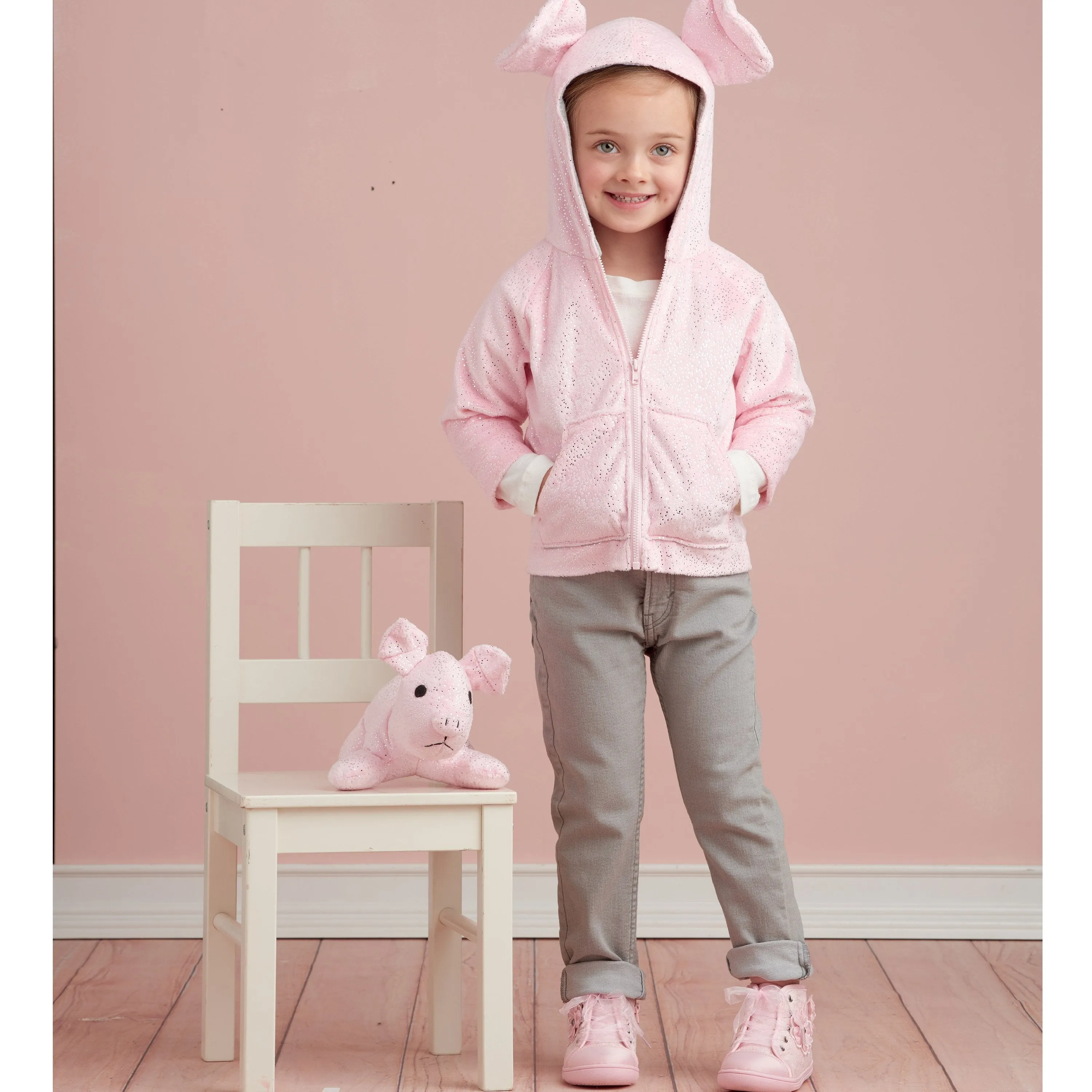 Simplicity Sewing Pattern 9391 Toddlers' Jackets and Small Plush Animals