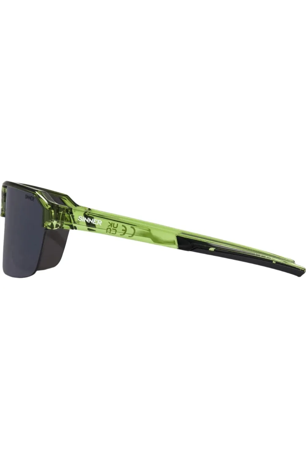 Sinner Bolt Sunglasses Matte Green Black-Green Flash Mirror