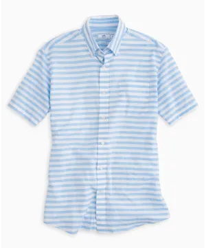 Southern Tide - Toe Side Stripe Short Sleeve Sport Shirt