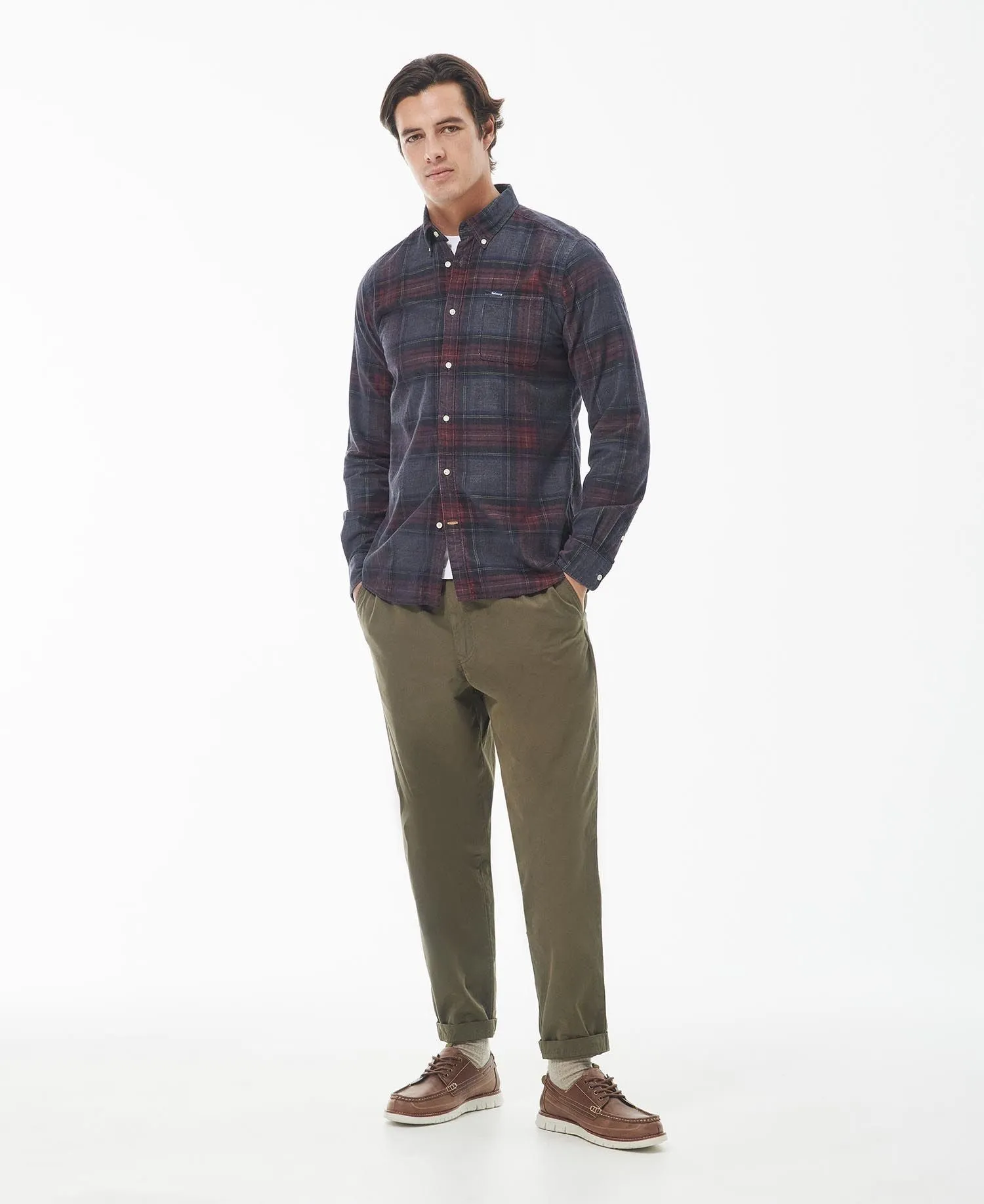 Southfield Tailored Fit Shirt Grey Marl