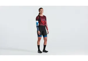 Specialized Endurance Jersey Ss Wmn Jersey Graphite Florazzo Print X-Small