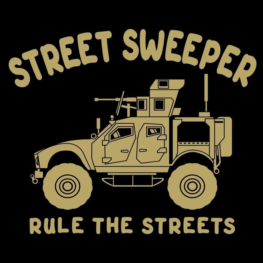 Street Sweeper T-Shirt - Black