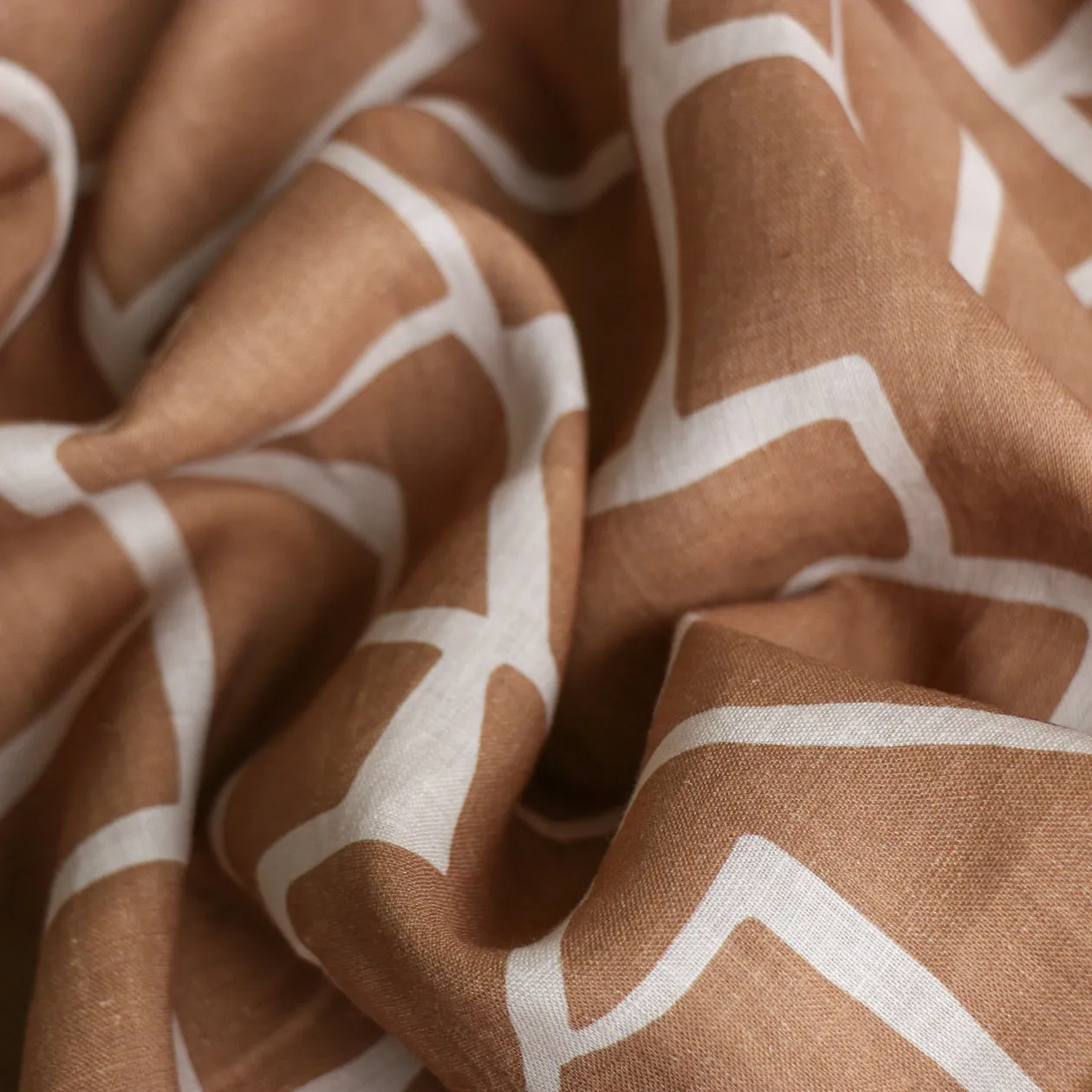 Terra Mosaic Printed Linen