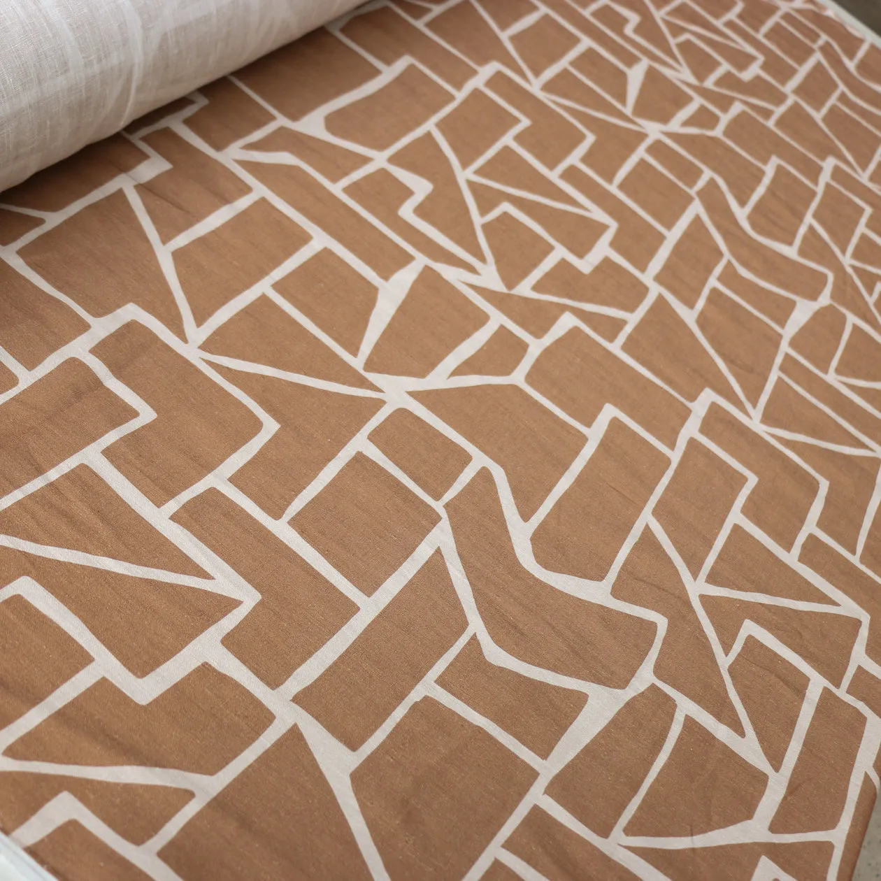 Terra Mosaic Printed Linen