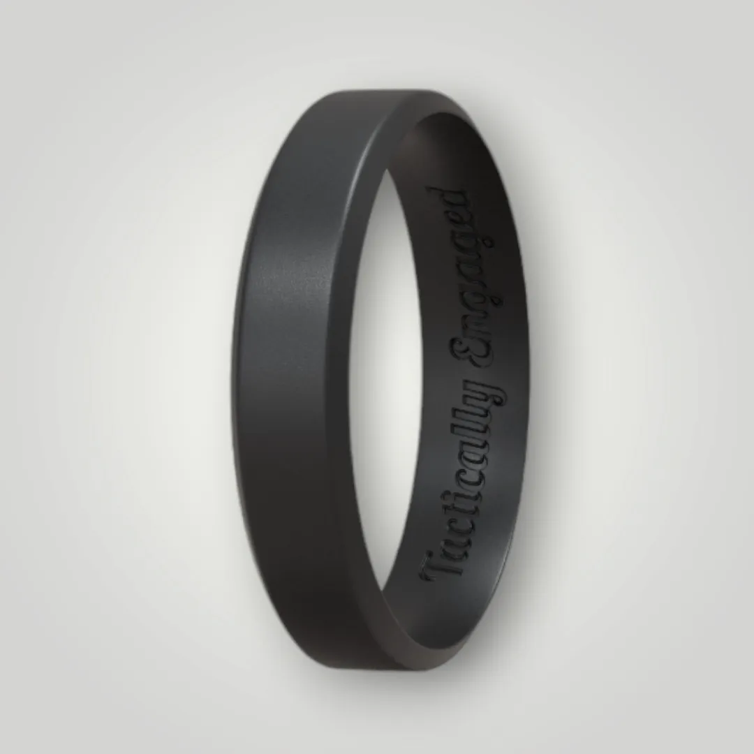 Ultra Thin Beveled - Silicone Ring