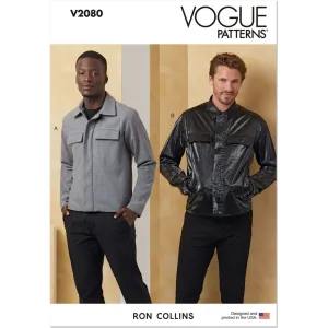Vogue Pattern V2080 Men's Jackets