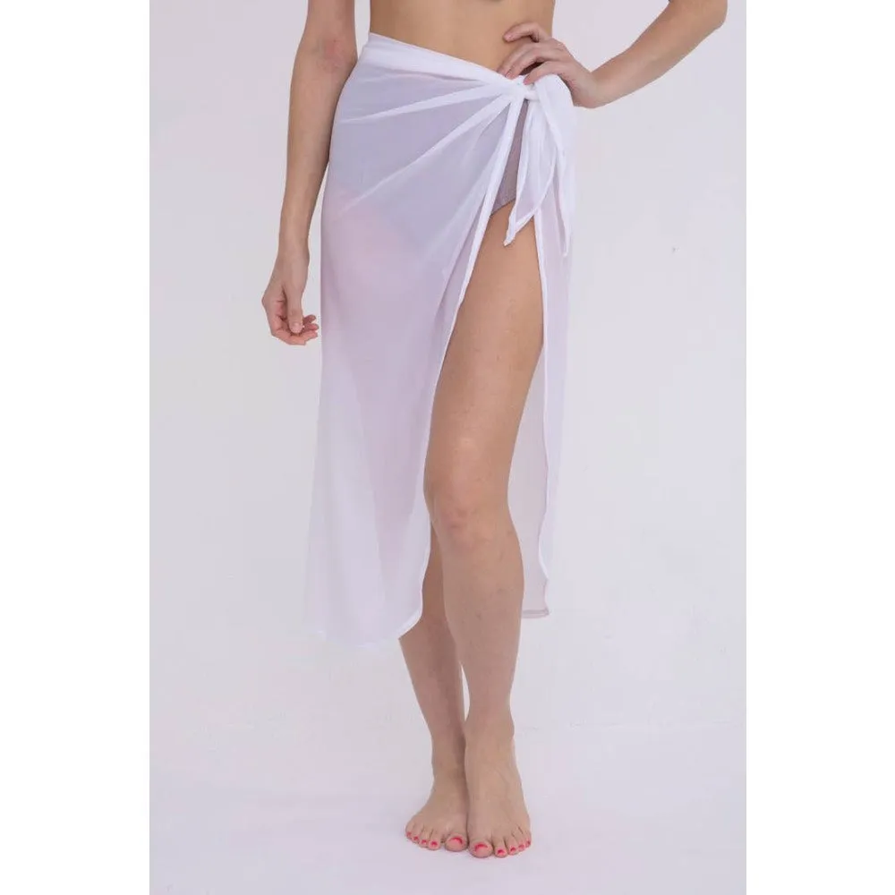 White Midi Swim Sarong