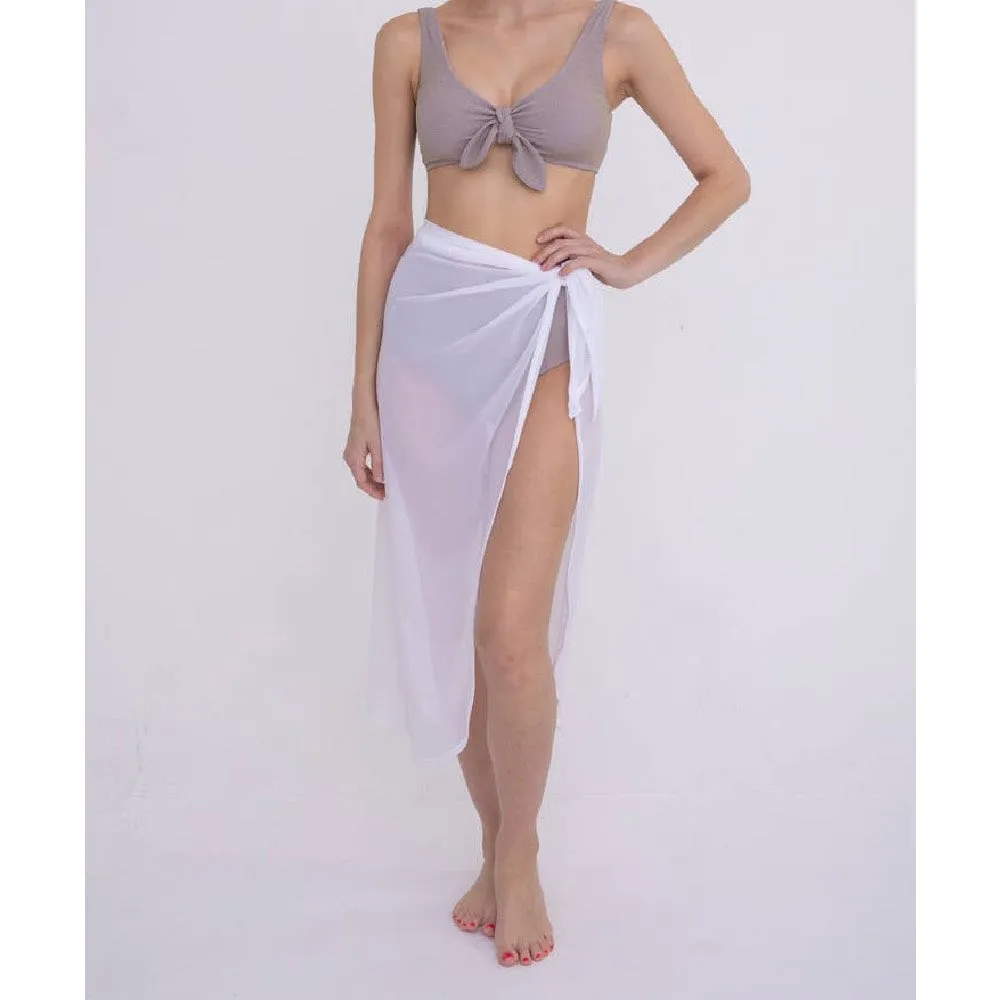 White Midi Swim Sarong