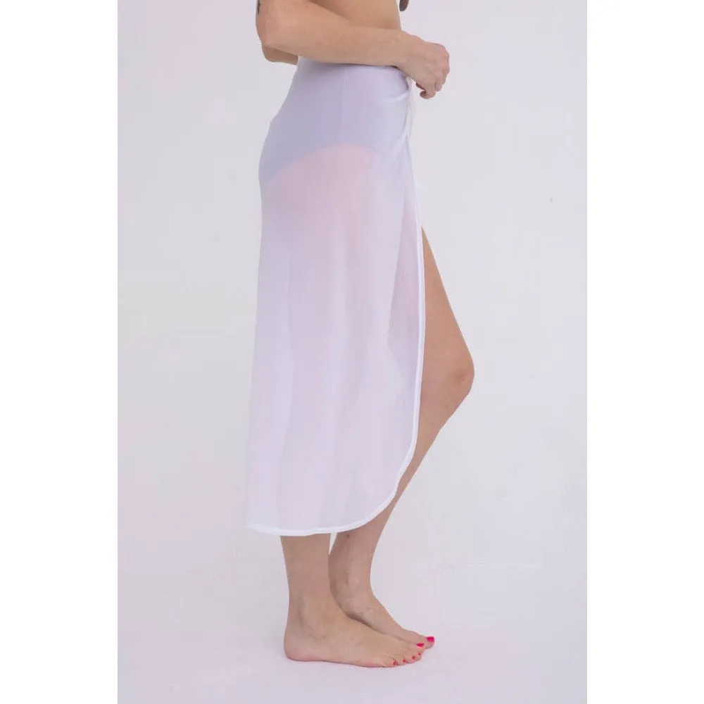 White Midi Swim Sarong