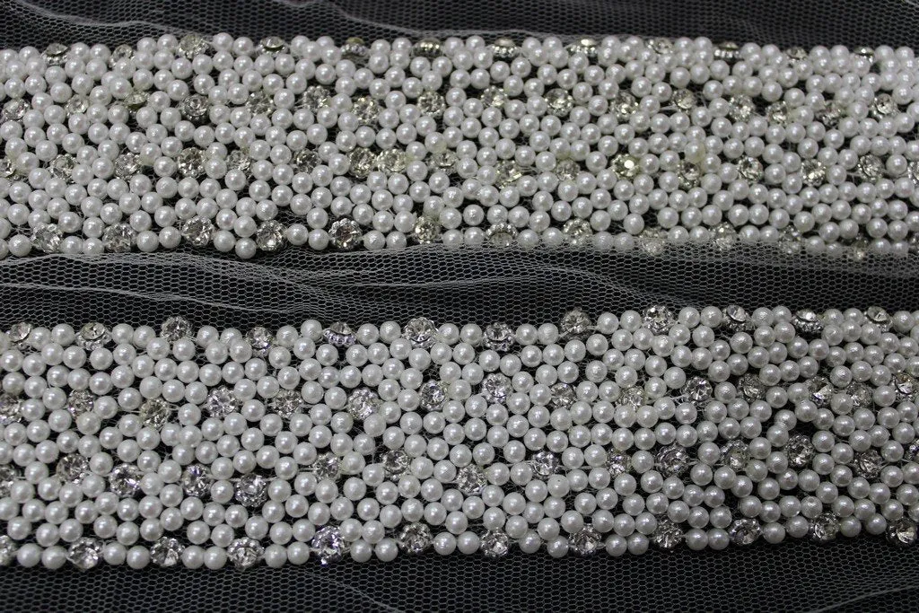 White Pearls Handwork Lace