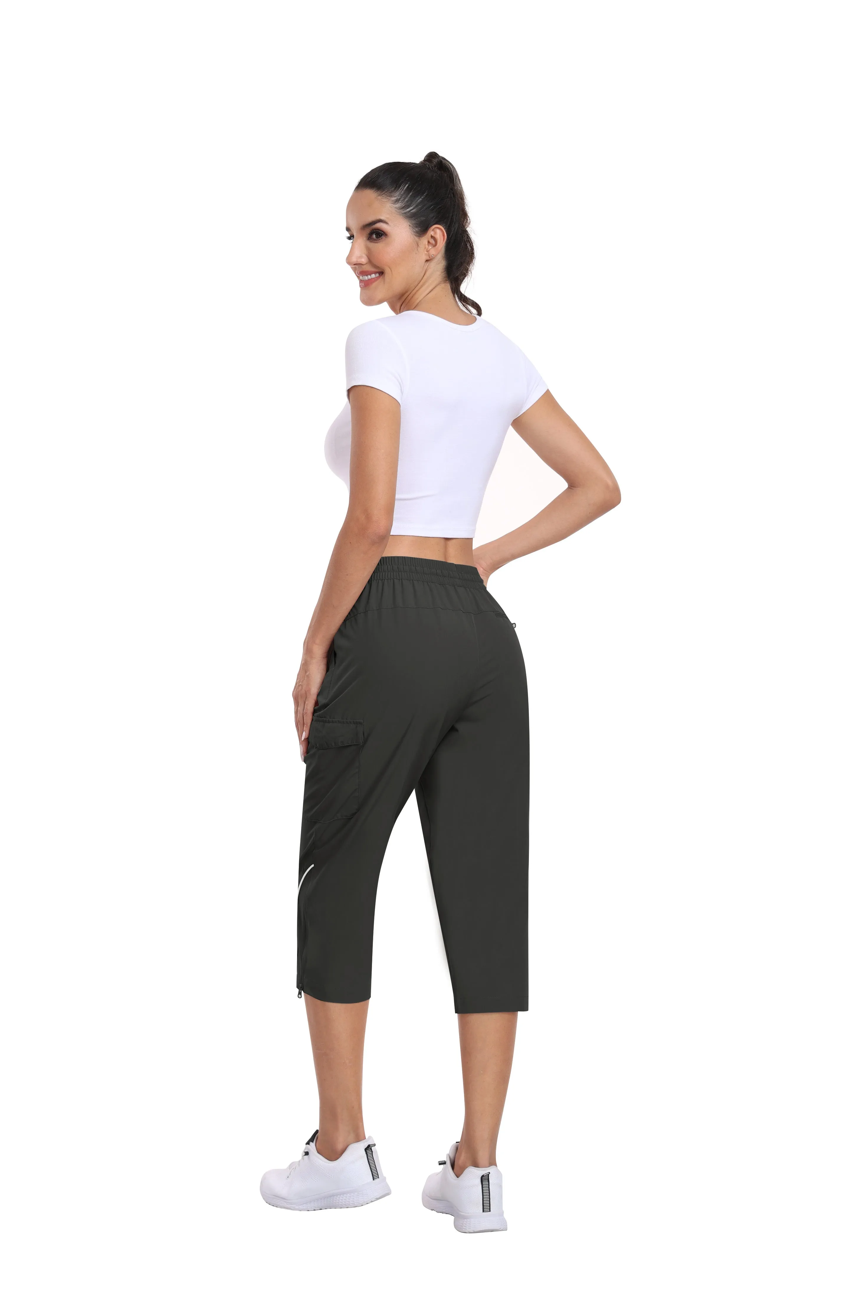 Women hiking summer outdoor cropped pants