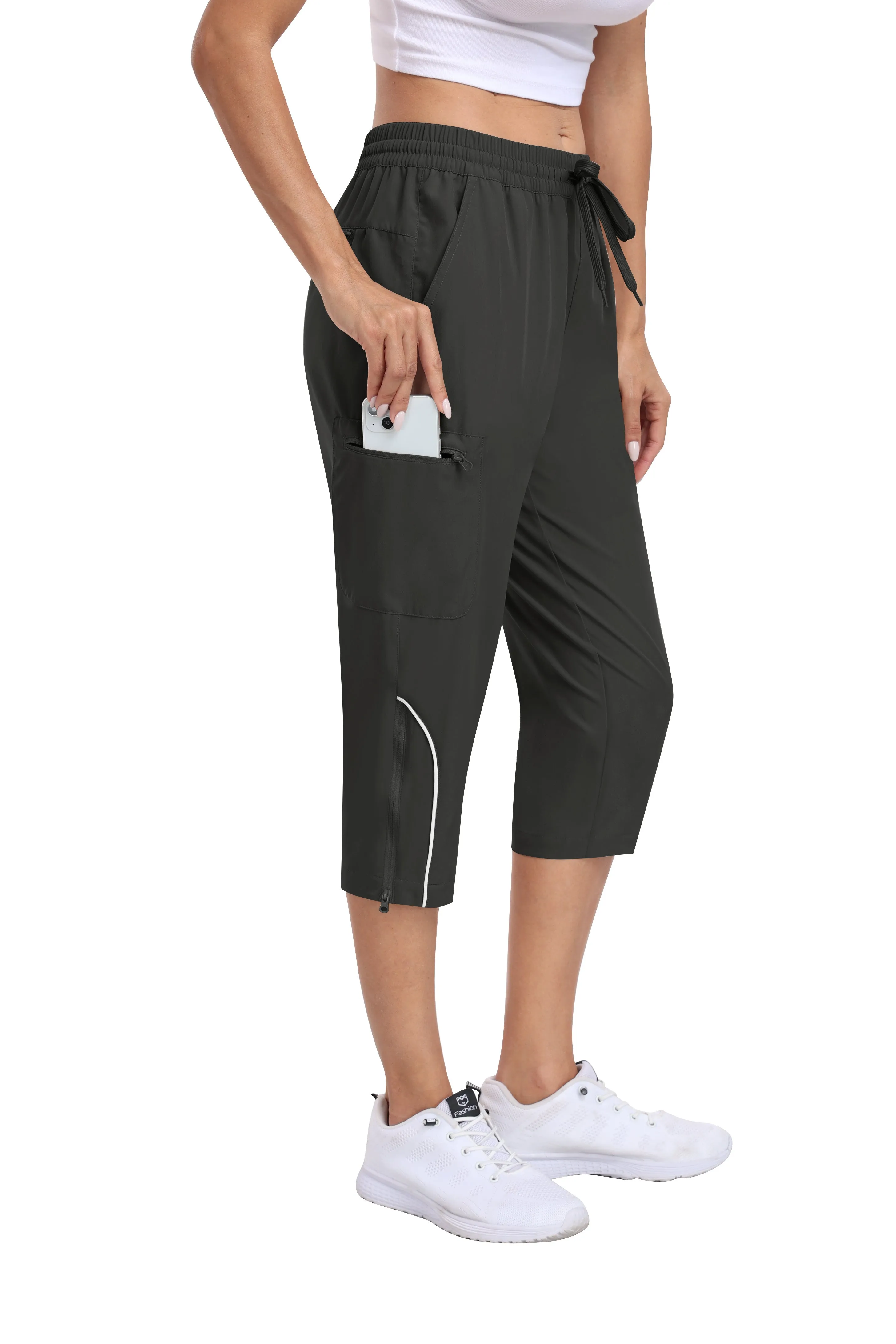 Women hiking summer outdoor cropped pants