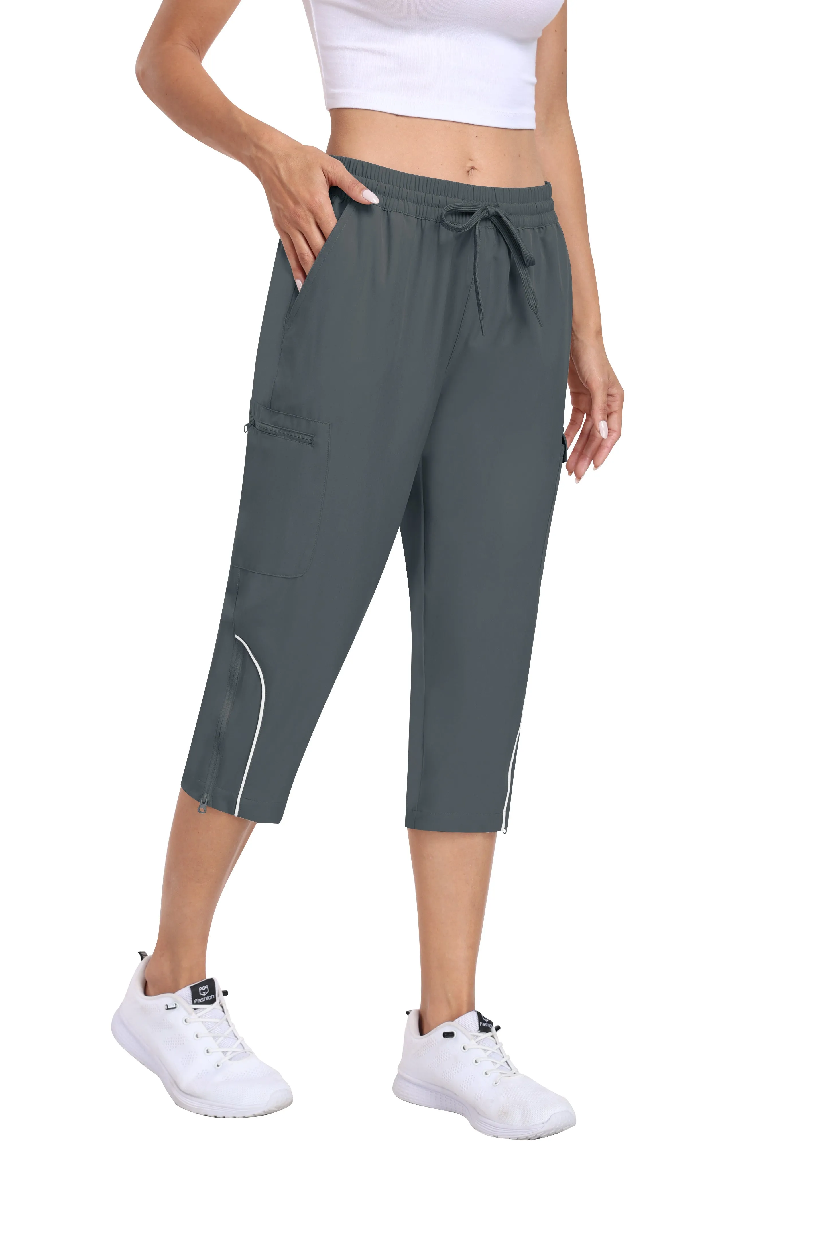 Women hiking summer outdoor cropped pants