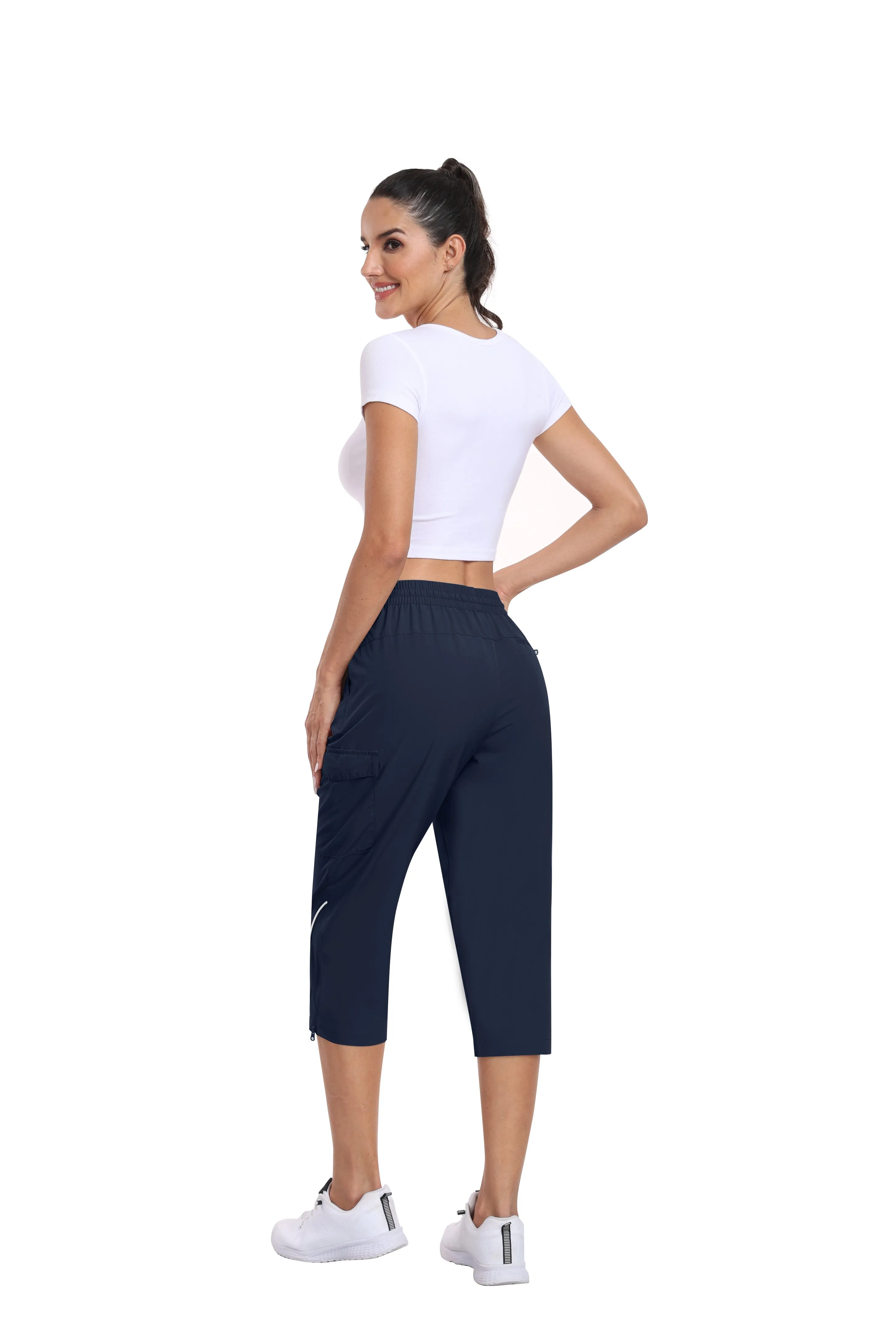 Women hiking summer outdoor cropped pants