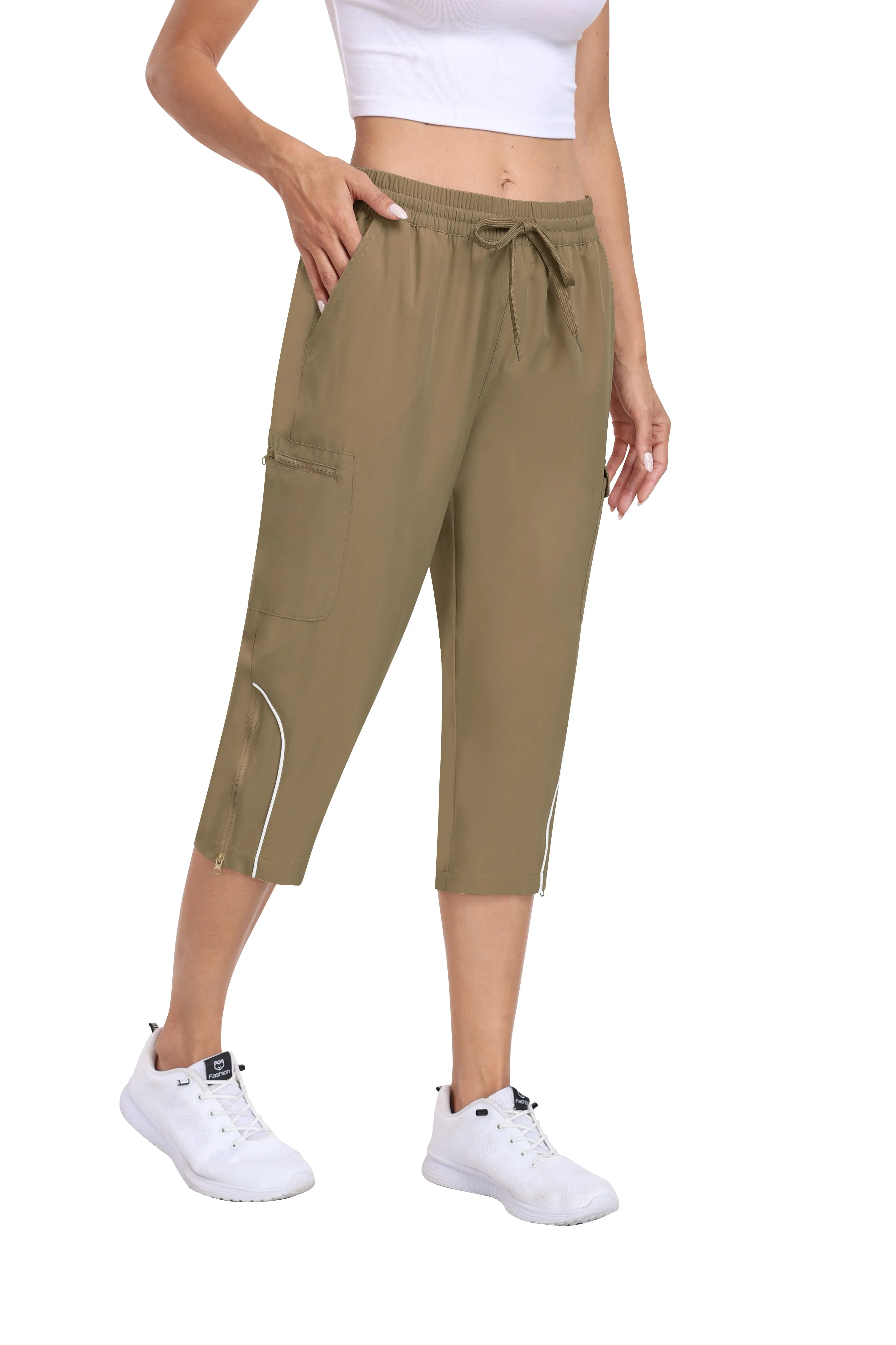 Women hiking summer outdoor cropped pants