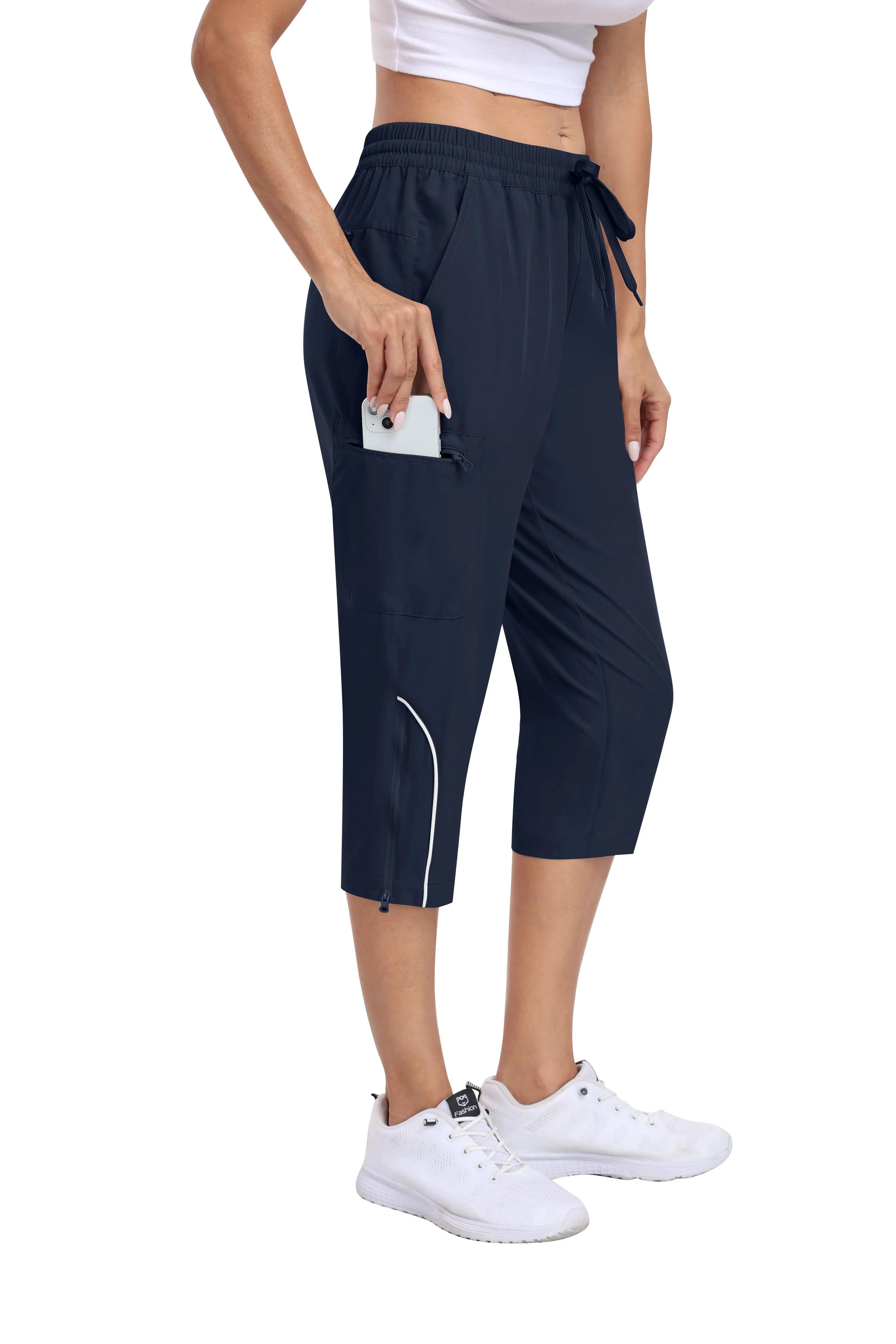 Women hiking summer outdoor cropped pants