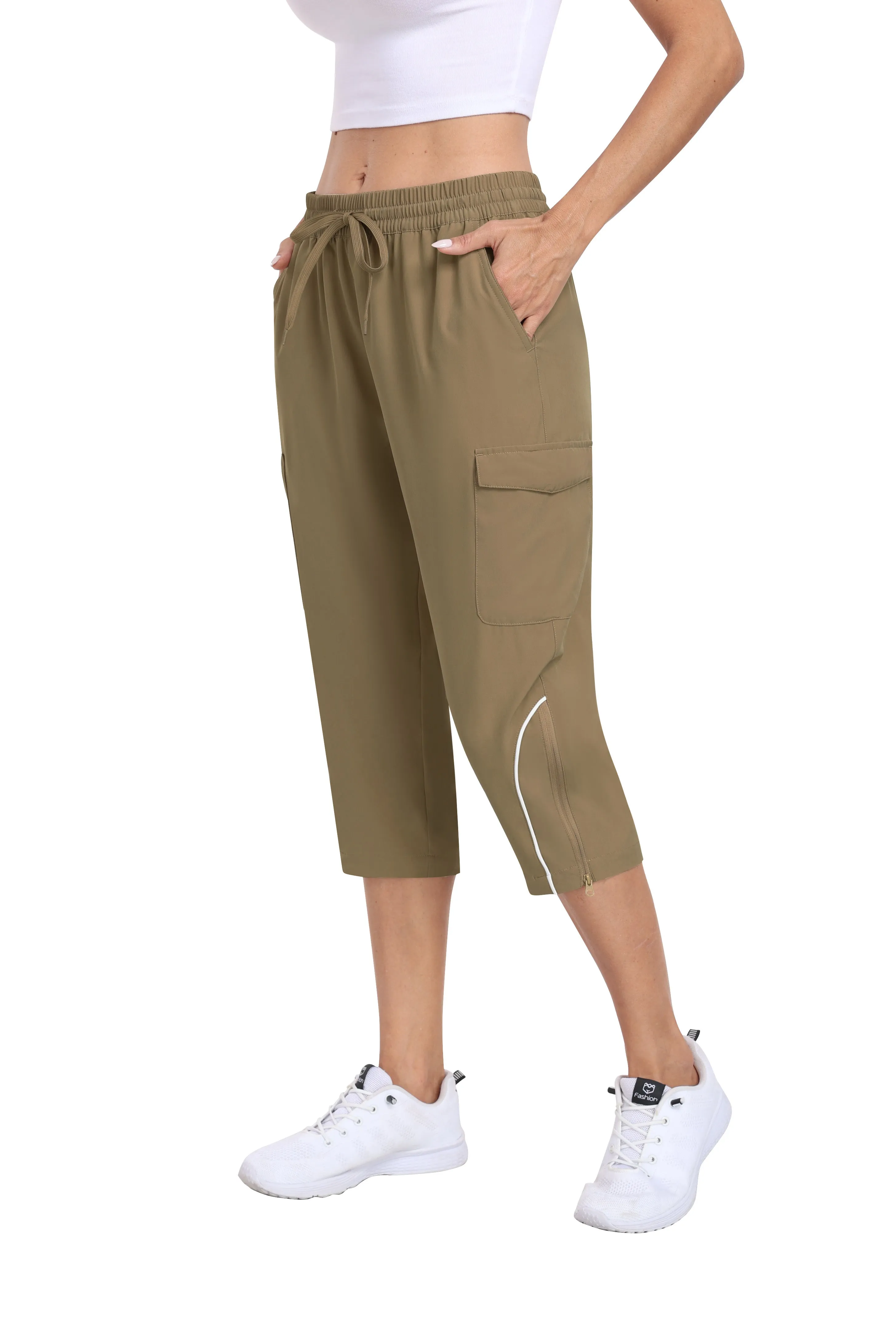 Women hiking summer outdoor cropped pants