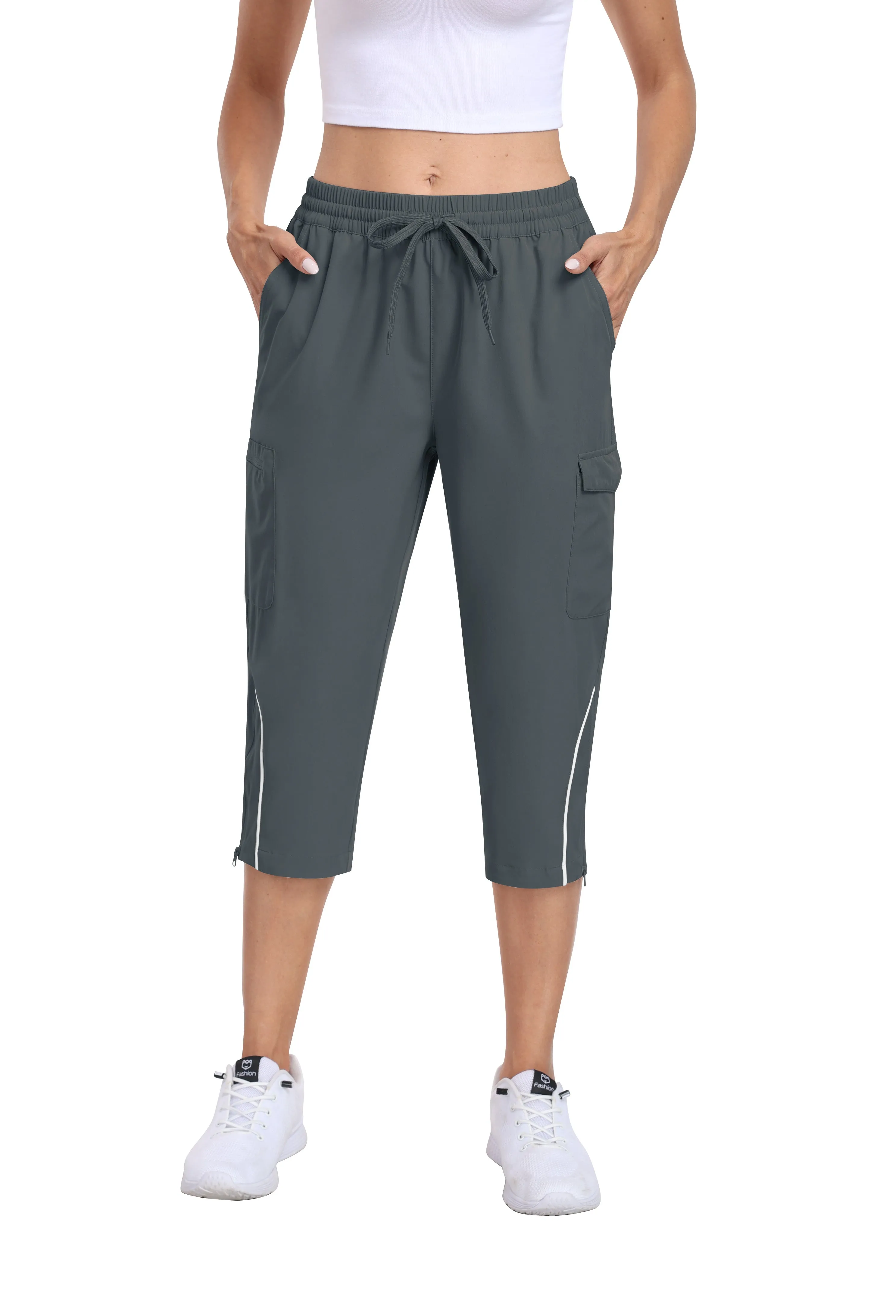 Women hiking summer outdoor cropped pants