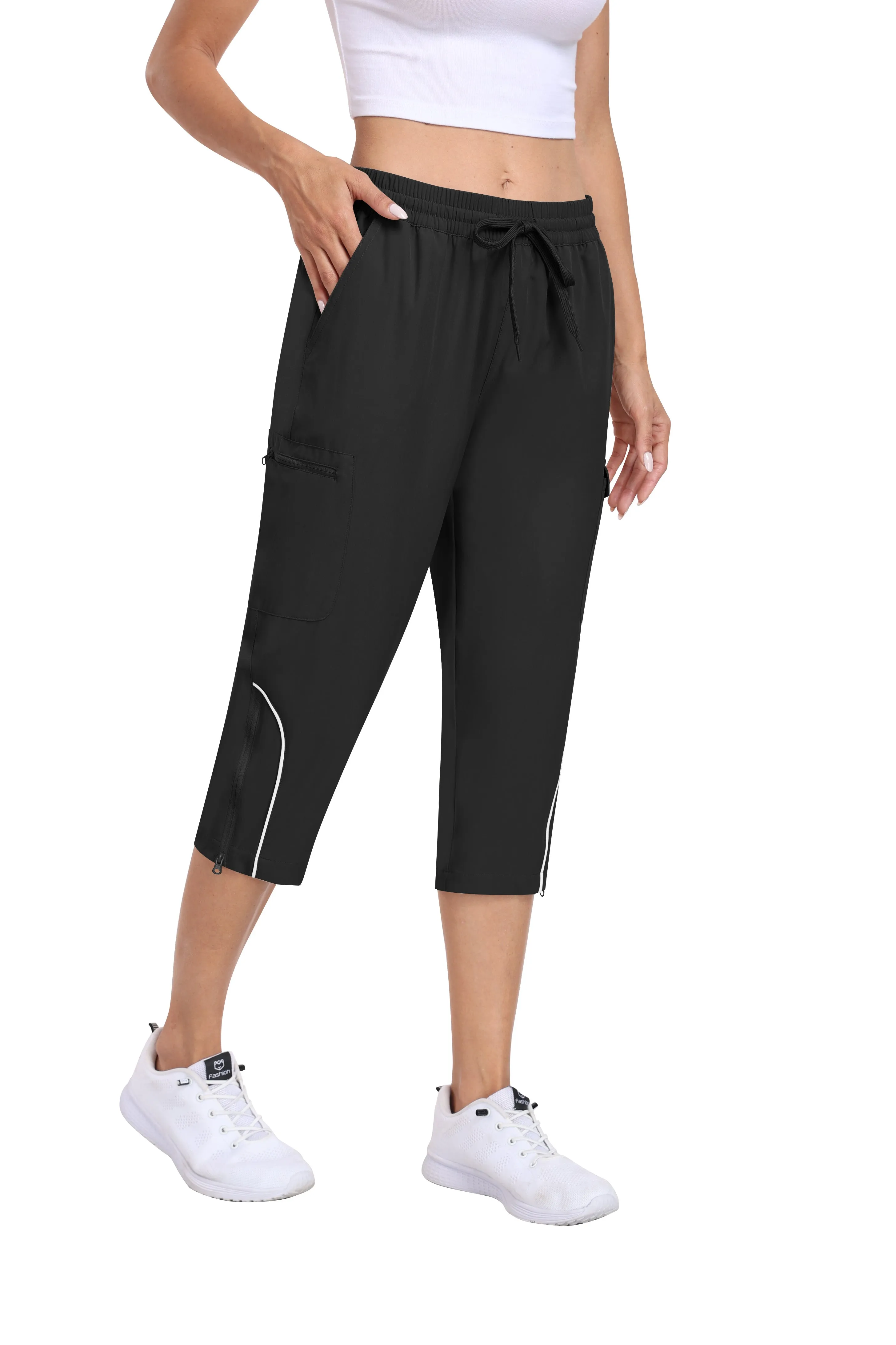 Women hiking summer outdoor cropped pants