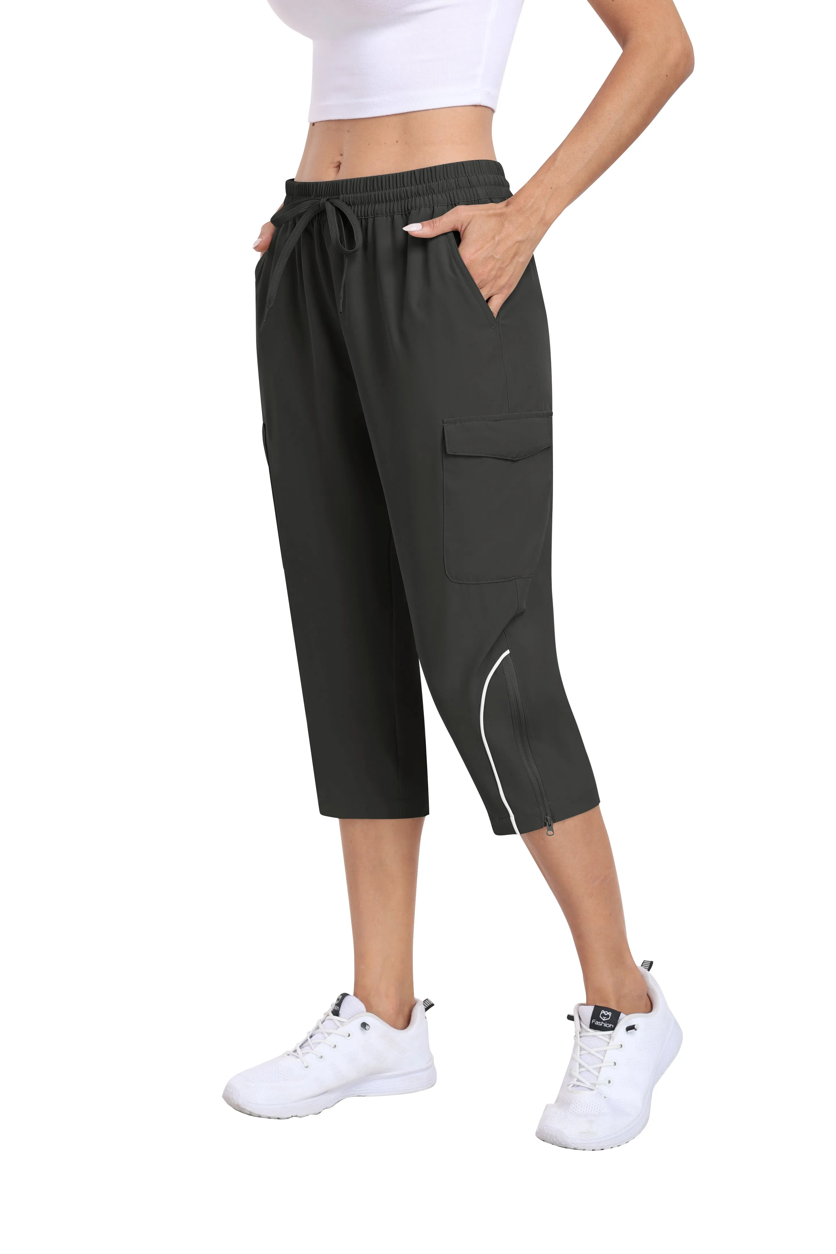 Women hiking summer outdoor cropped pants