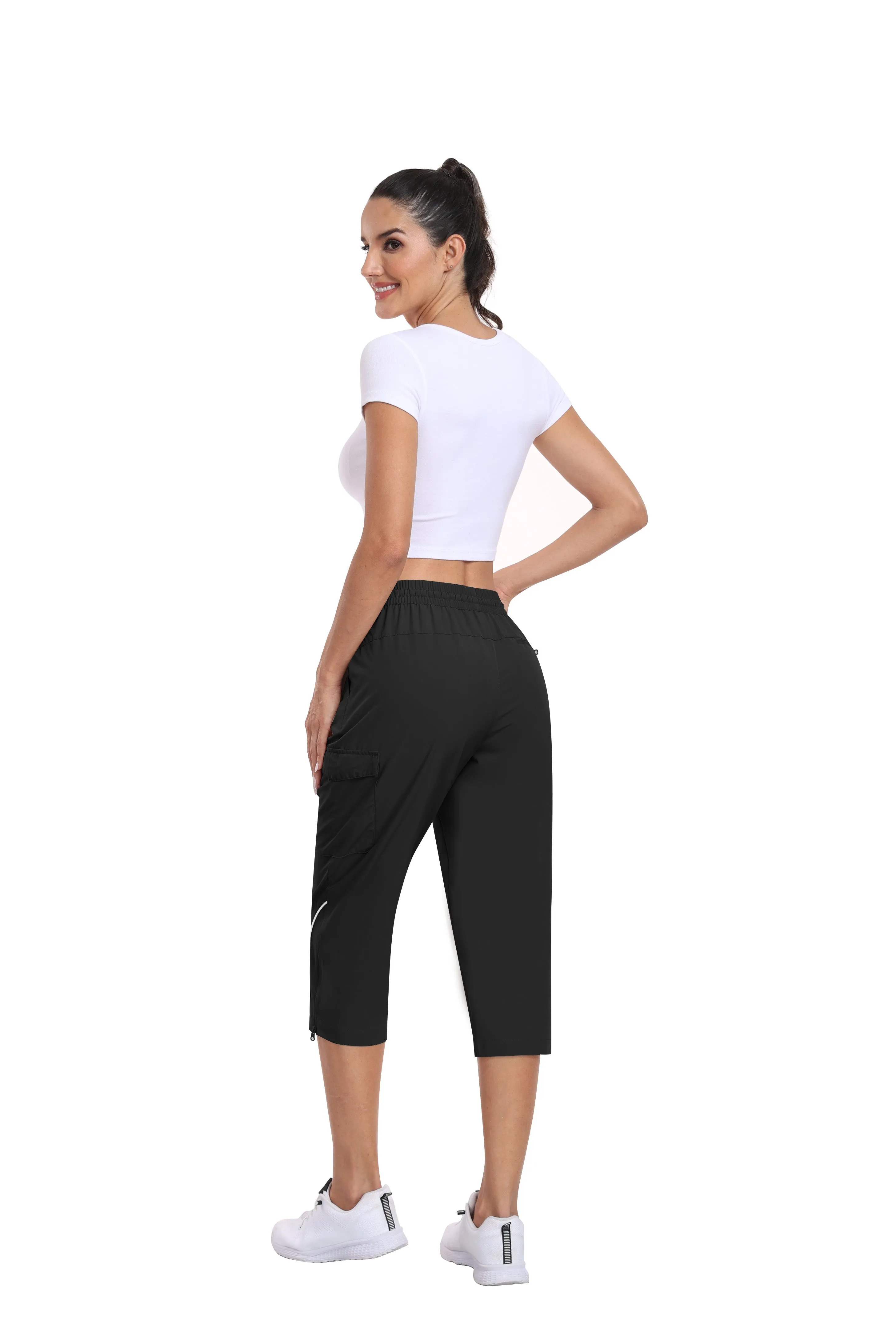 Women hiking summer outdoor cropped pants
