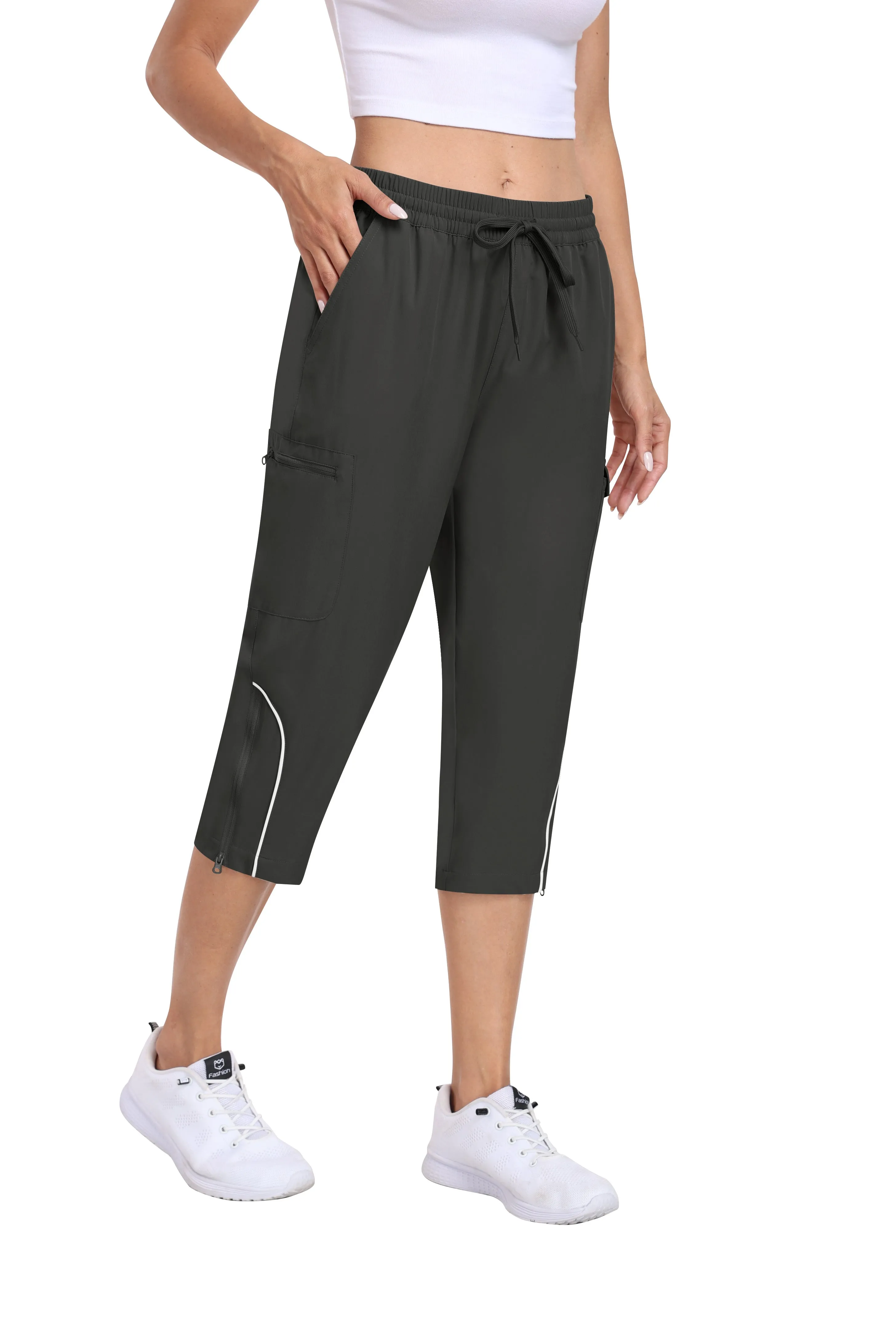 Women hiking summer outdoor cropped pants