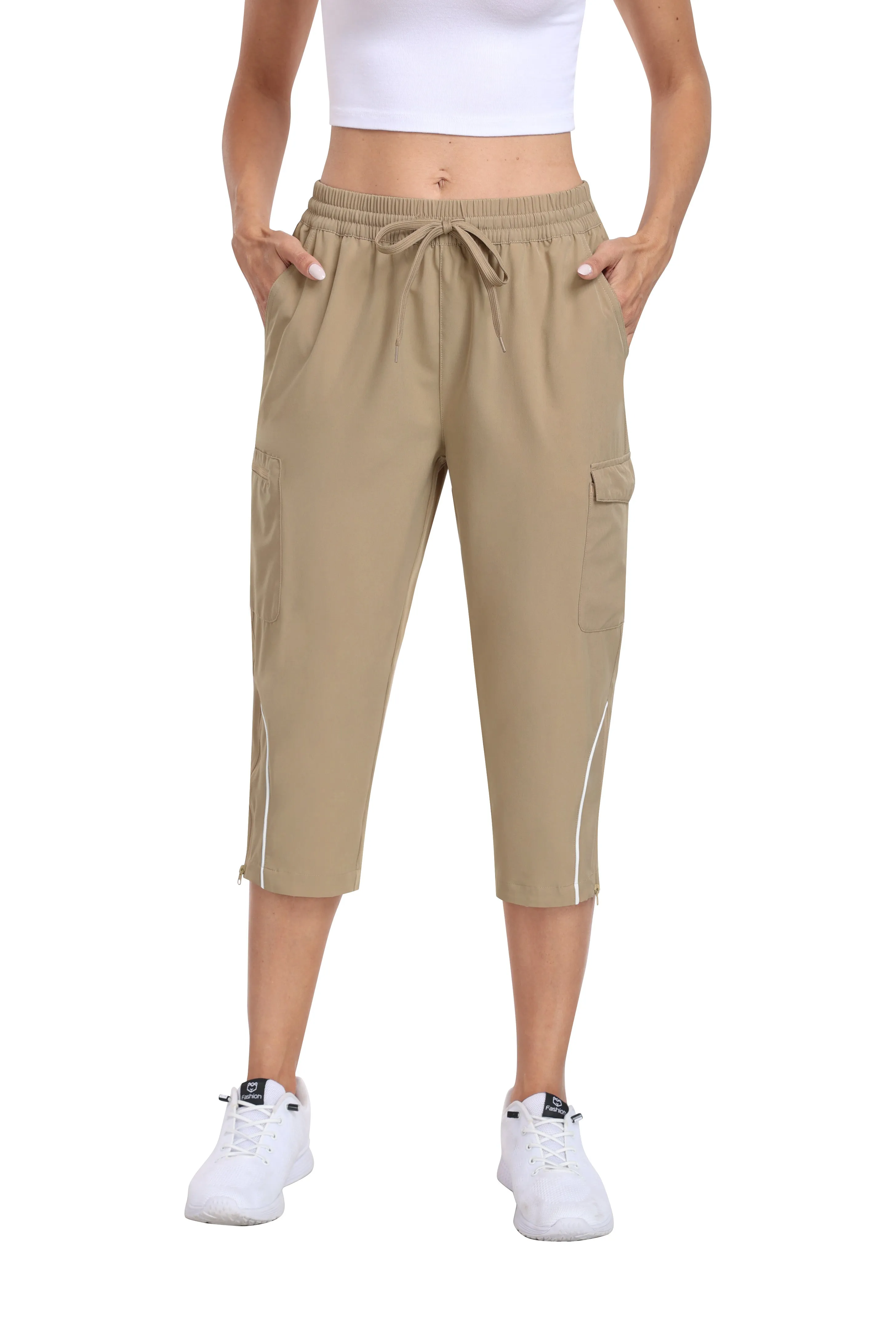 Women hiking summer outdoor cropped pants