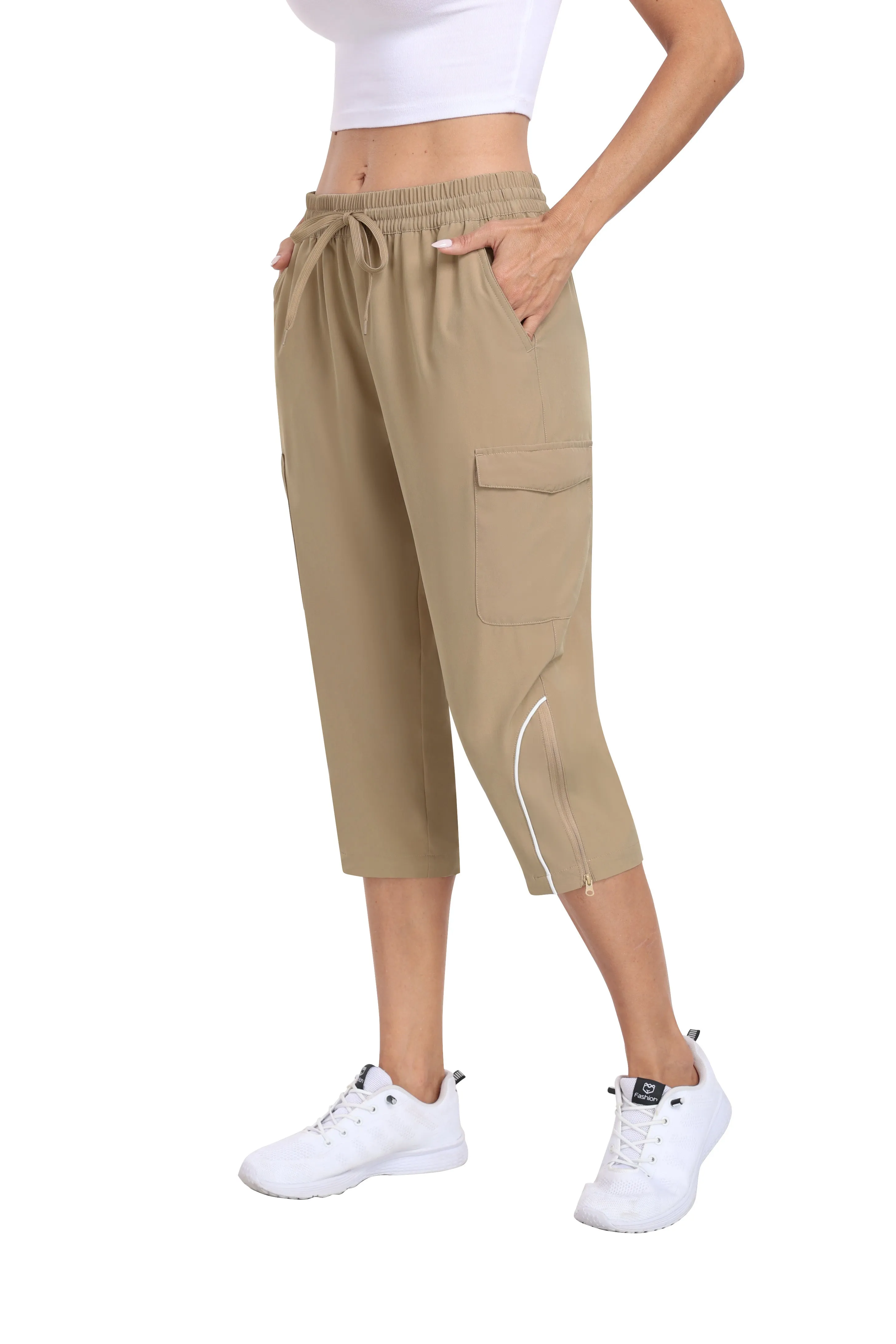 Women hiking summer outdoor cropped pants