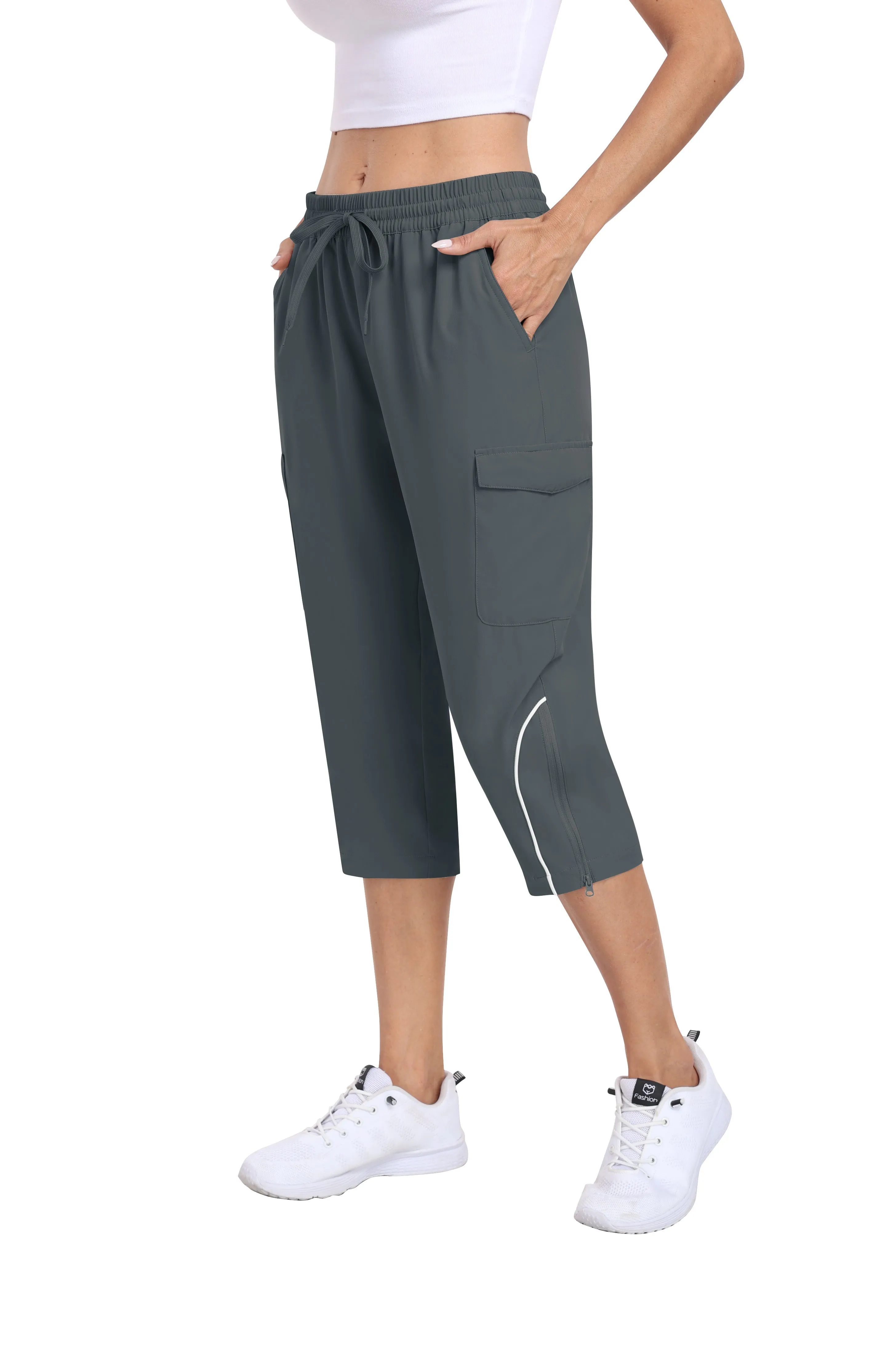 Women hiking summer outdoor cropped pants