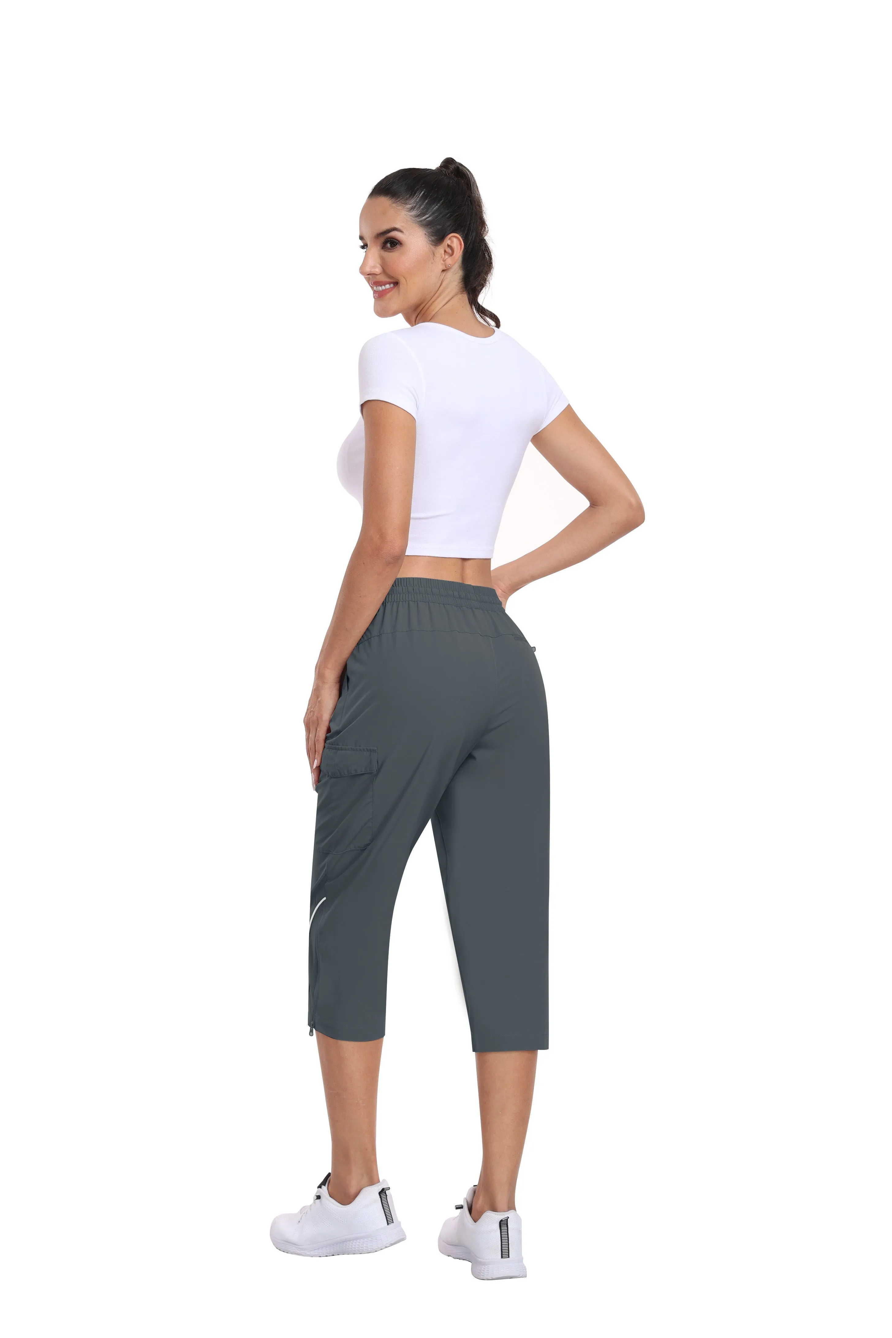 Women hiking summer outdoor cropped pants
