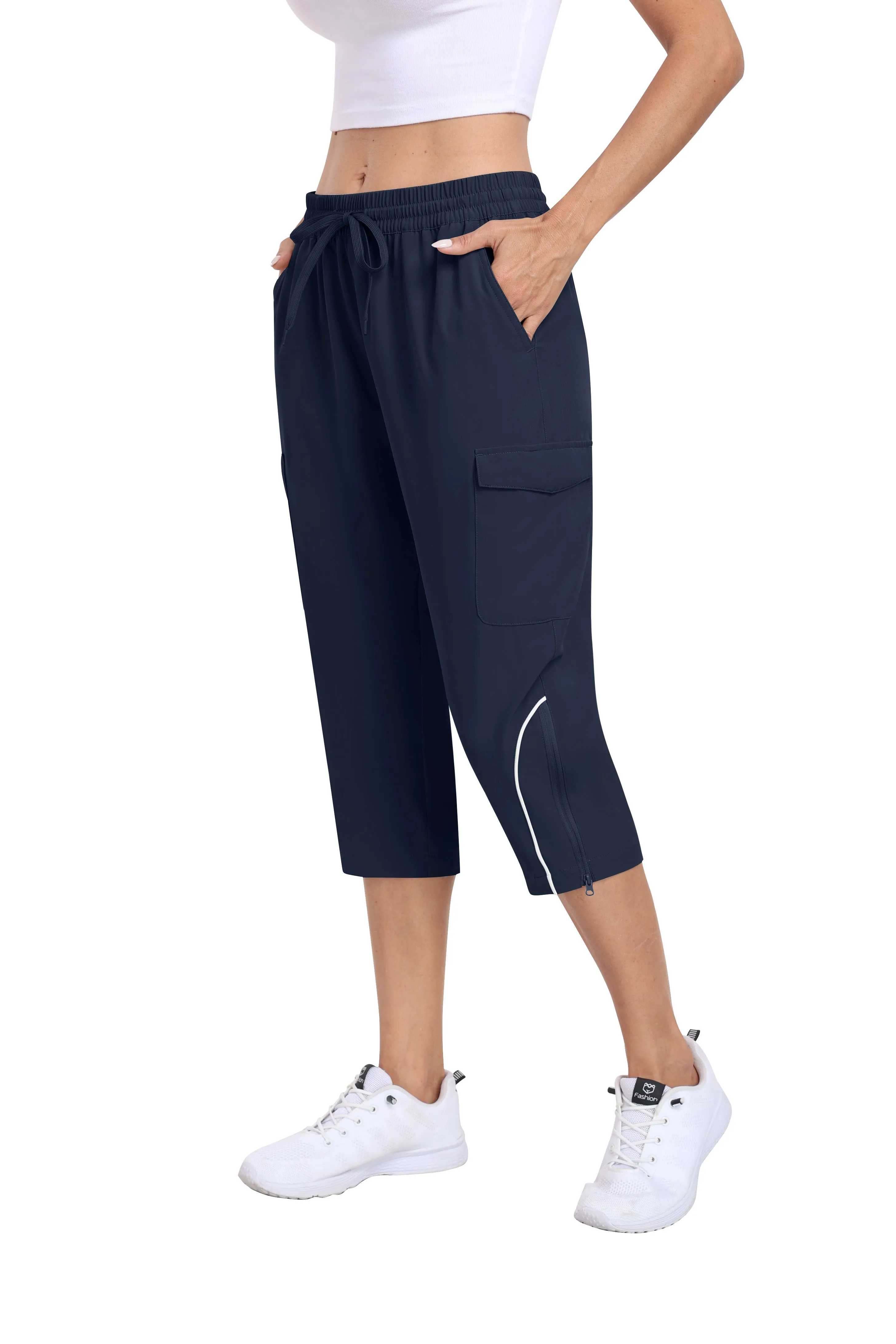 Women hiking summer outdoor cropped pants