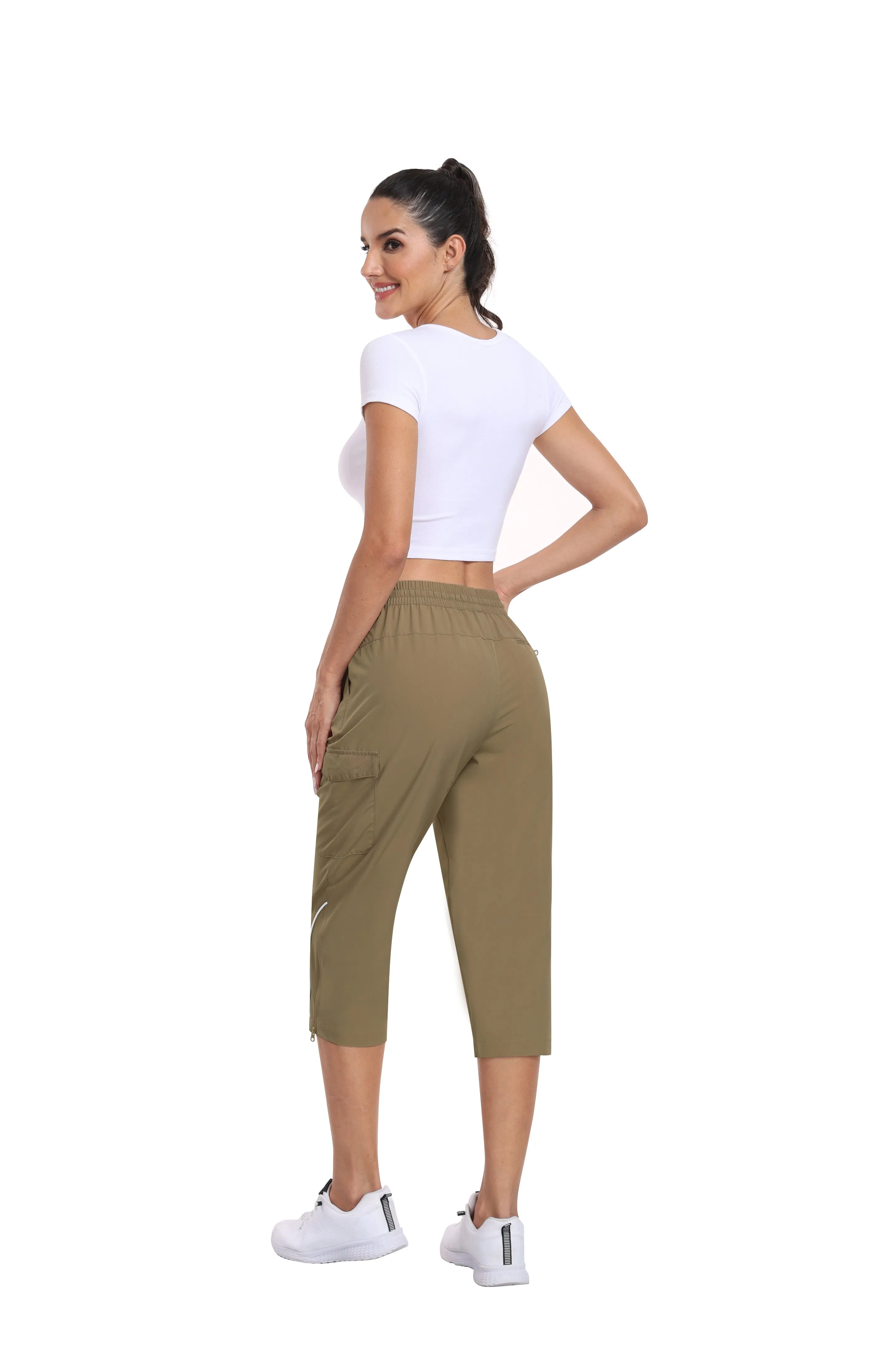 Women hiking summer outdoor cropped pants