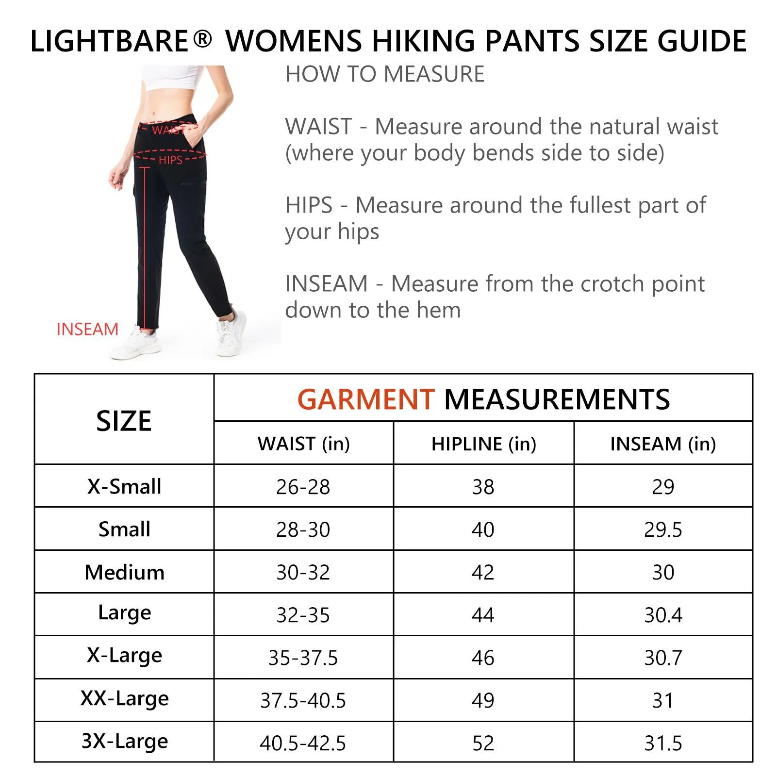 Women's Lightweight Cargo Hiking Pants LB11W