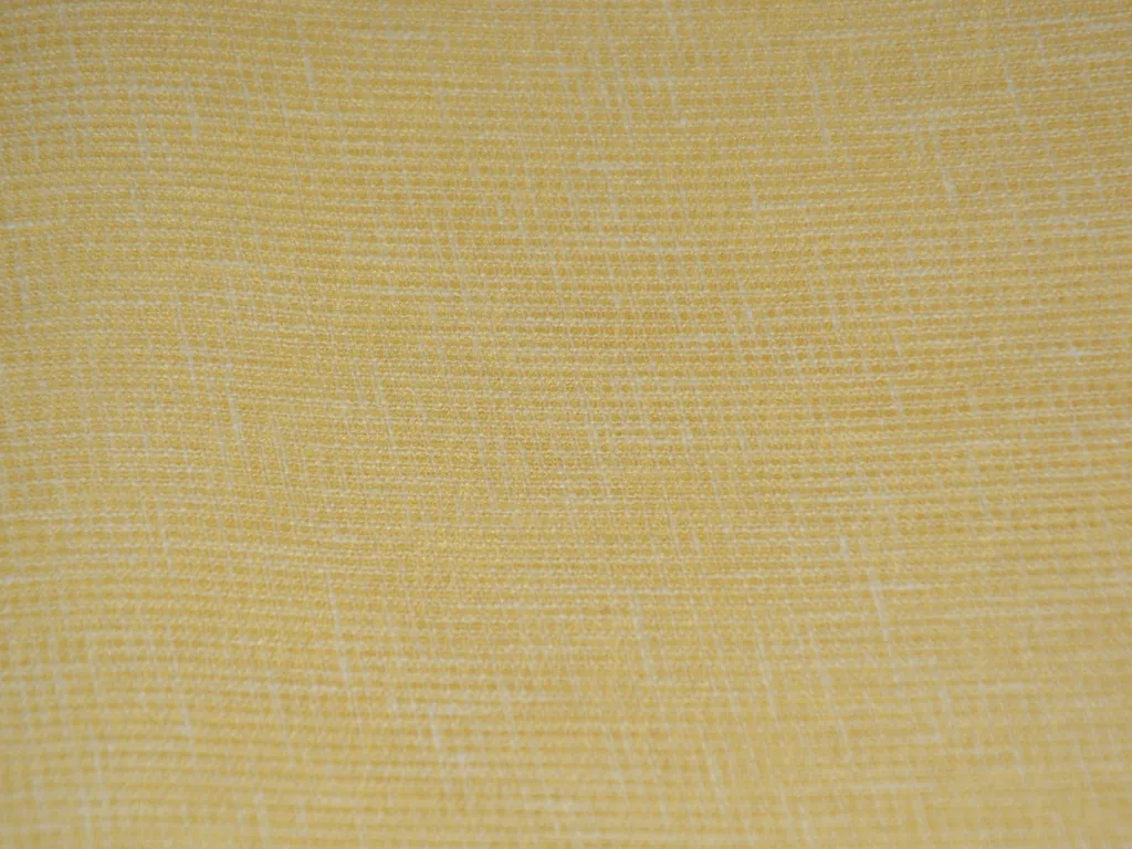 Yellow Check Loose Weave Superior Cotton Linen Shirting Fabric